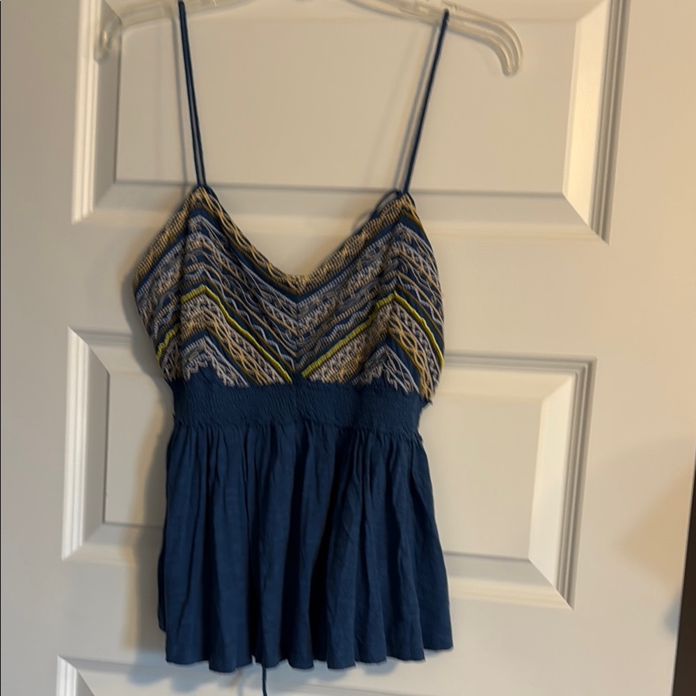 Free People Top with Embroidery - Picture 1 of 4